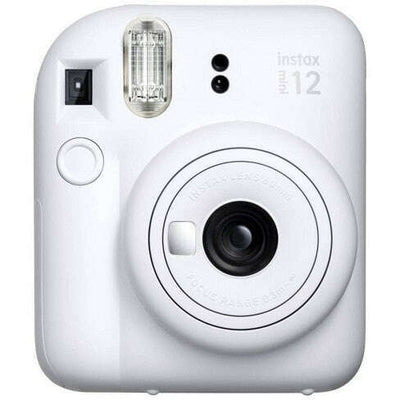 Fujifilm Instax Mini 12 Instant Film Camera Selfie Mirror Clay White Color