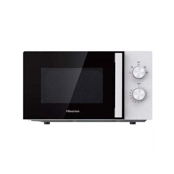 Hisense 20L Solo Microwave 700W 5 Power Levels Mechanical Knob Control White