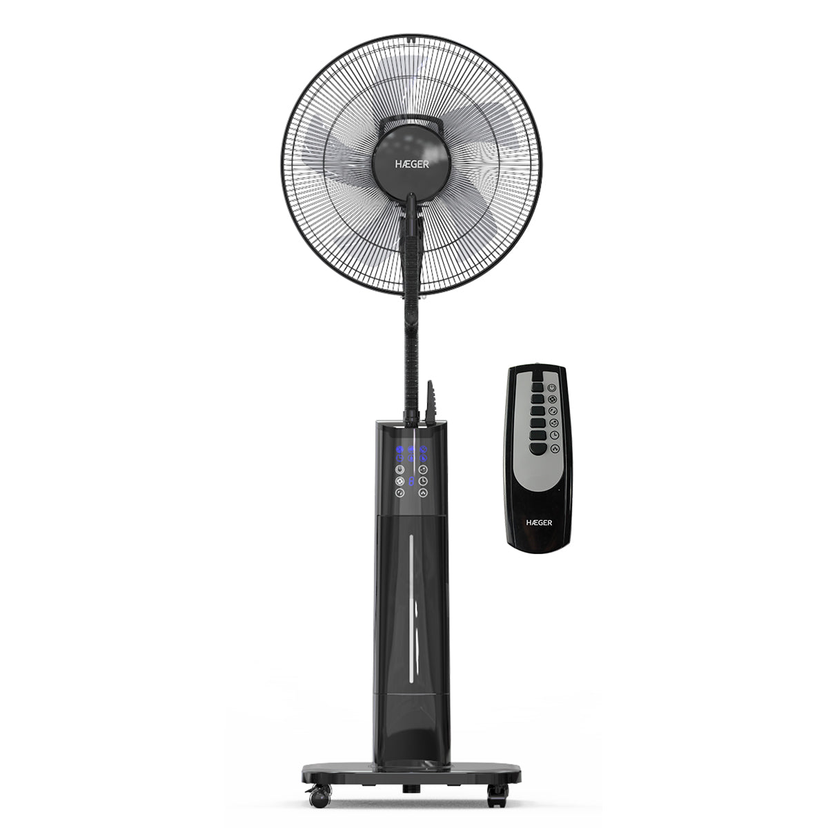 Haeger Black Mist II – Digital Fan with Humidifier | 45cm | 70W