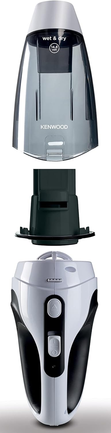 Kenwood Handy Vacuum HVP19 Black/White 14W Wet & Dry Cordless 30 Min Runtime