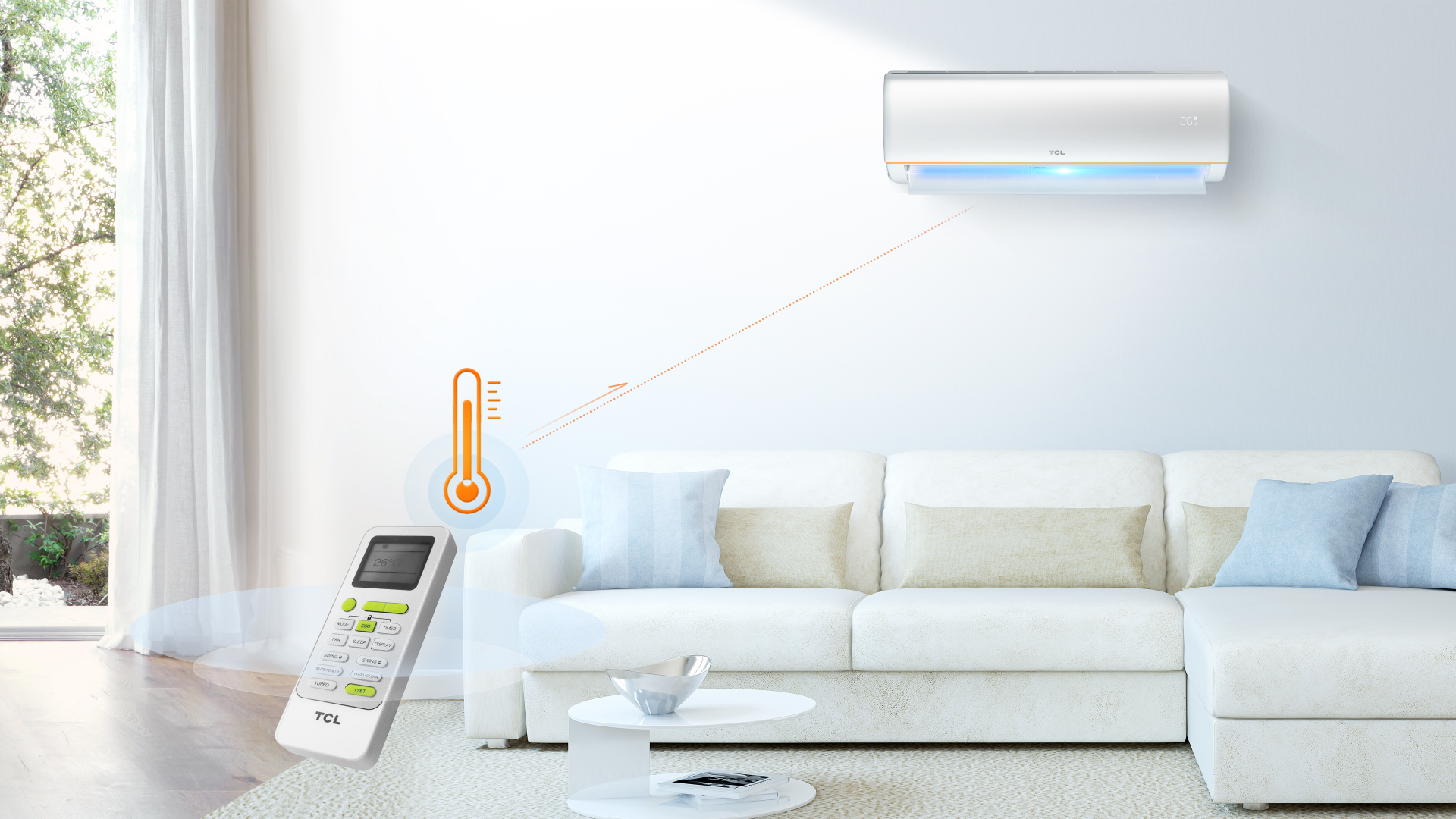Tcl Air Conditioner Split 9000 Btu R410A Inverter