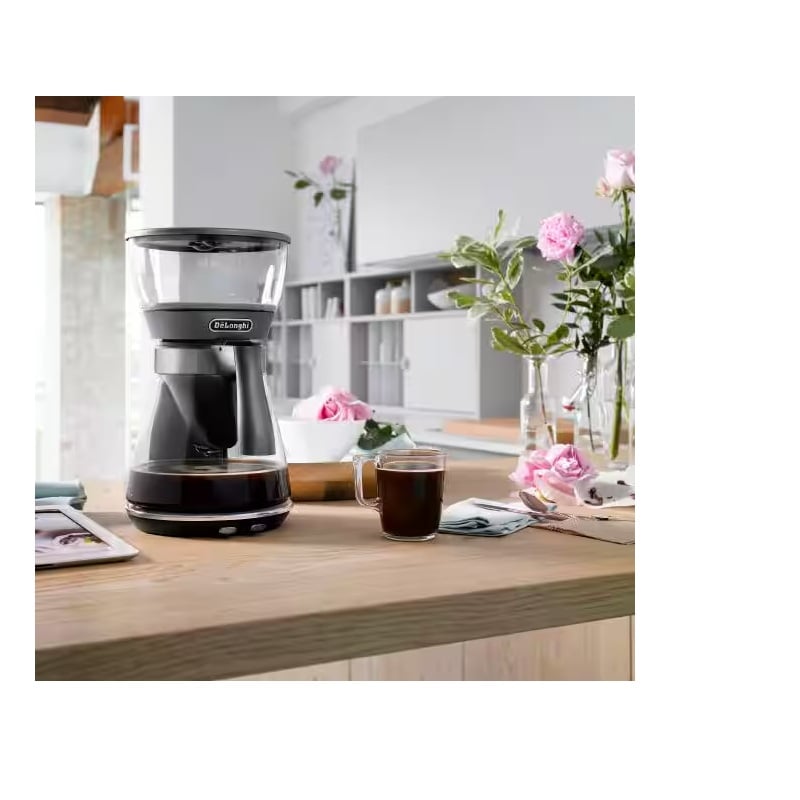 De'Longhi Clessidra Pour Over Drip Coffee Maker 1.25L 10-Cup 1800W Glass Jug