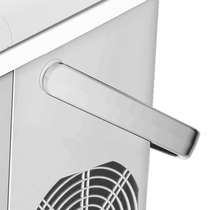 HAEGER Ice Maker Pure Ice Inox 12kg/24h, Carrying handle
