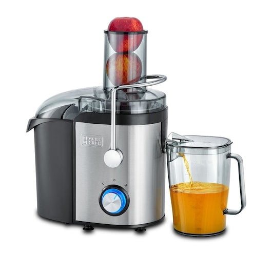 Black & Decker Juicer Extractor 800W Motor XL Feeding Chute Silver JE800 B5