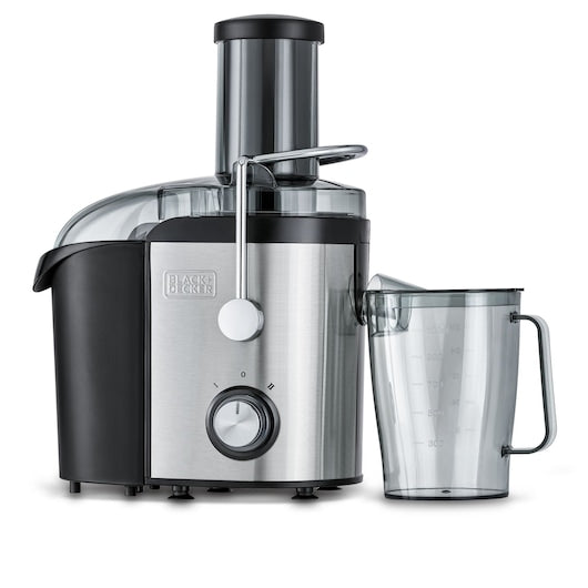 Black & Decker Juicer Extractor 800W Motor XL Feeding Chute Silver JE800 B5