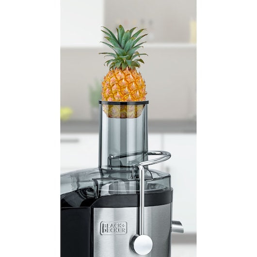 Black & Decker Juicer Extractor 800W Motor XL Feeding Chute Silver JE800 B5