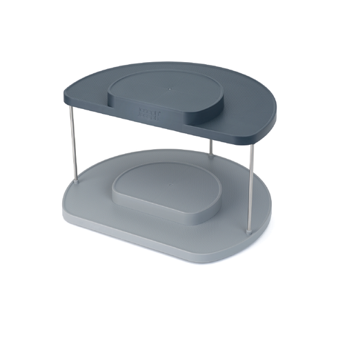 Joseph Joseph Cupboardstore™ 2-Tier Grey Rotating Organiser