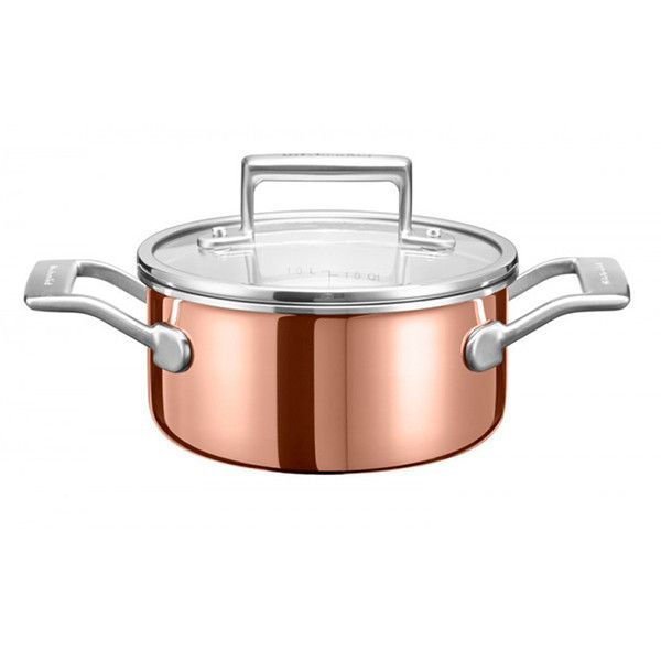 Kitchenaid "16Cm Dia. Cassrole With Glass Lid 1.6 Ltrs."