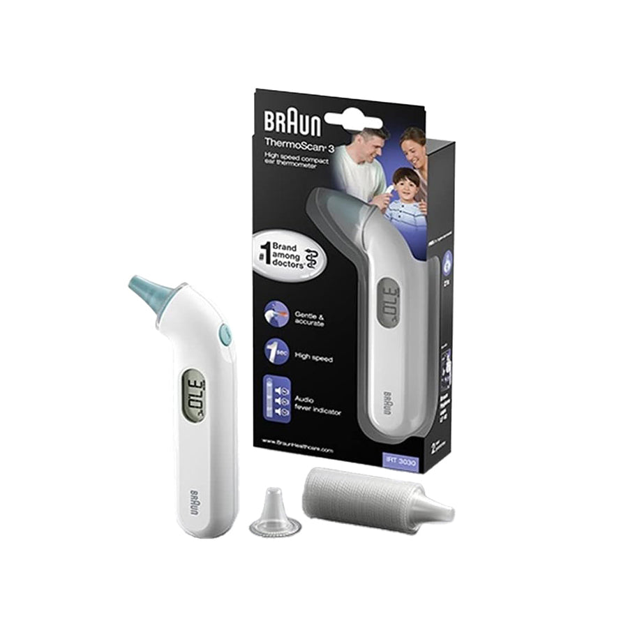 Braun Thermoscan 3 Ear Thermometer Irt3030 Fast 1S Reading All Ages Accurate