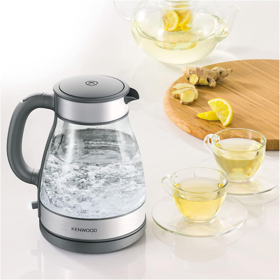 Kenwood Glass Kettle ZJG112CL 2200W 1.7L Illuminated Cordless Fast Boil