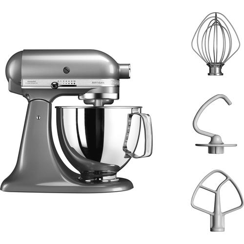 Kitchenaid Artisan 4.8L Pastry  Robot,  Tilt Head Stand Mixer -  Contour Silver