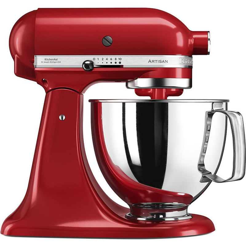 Kitchenaid Artisan 4.8L Pastry  Robot,  Tilt Head Stand Mixer -  Empire Red