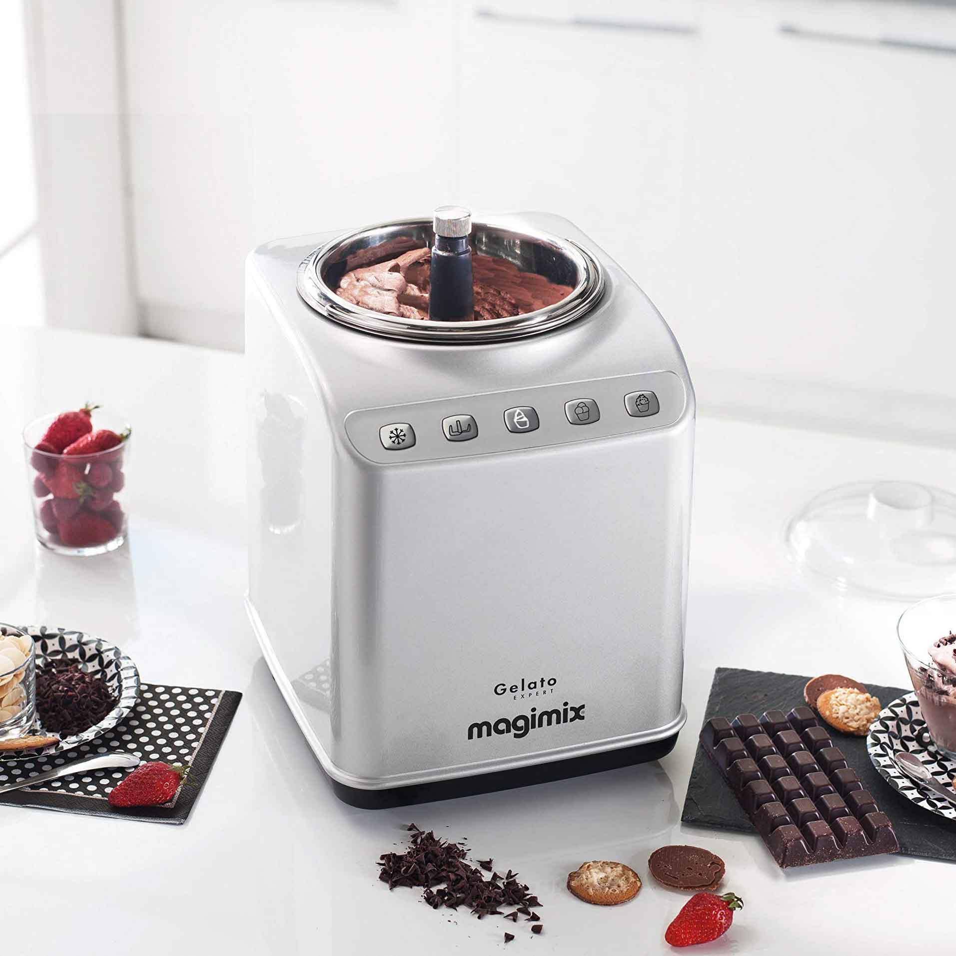 Magimix Gelato Expert Ice Cream Maker 2L 180W Stainless Steel MX91180