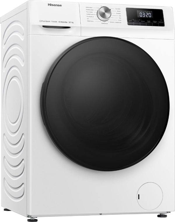 Hisense 9kg Washer 6kg Dryer 2-in-1 1400RPM Inverter Steam Care Machine White