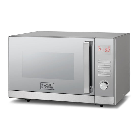 Black & Decker 30 Ltr Microwave Oven With Grill - Lifestyle With Mirror Finish