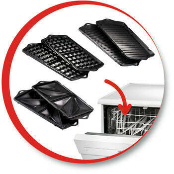 Moulinex 3‑in‑1 Sandwich & Waffle Maker – SW612543 (700 W, Interchangeable Plates)