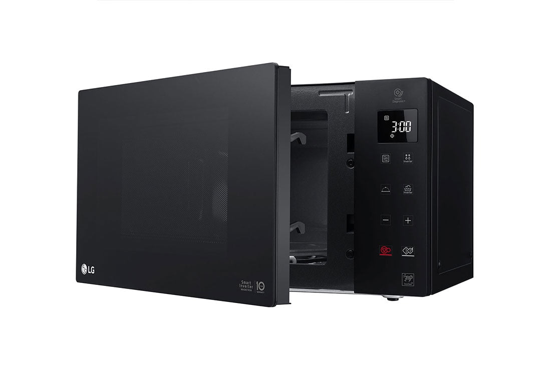 Lg Microwave Oven 25L, Smart Inverter, Even Heating, Black