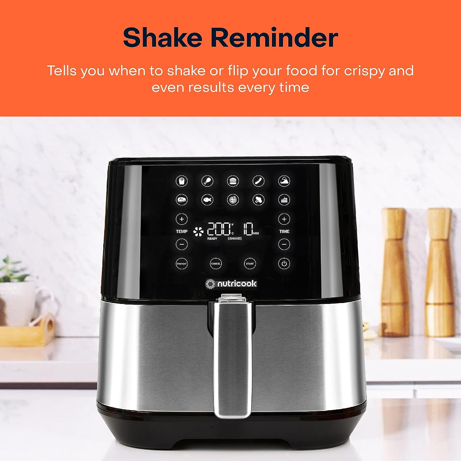 Nutricook Air Fryer 2 NC-AF204 1500W 3.6L SmartTemp Digital Preset Oven Box