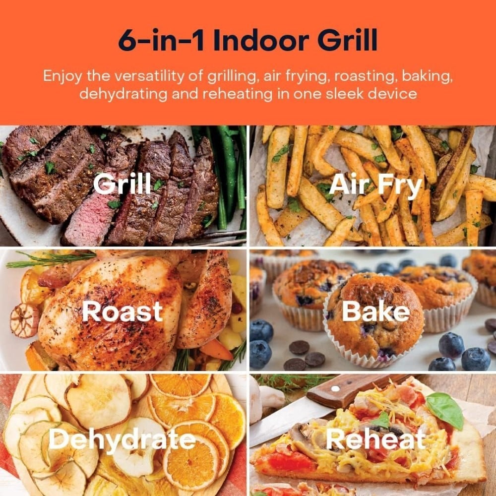 Nutricook Air Fryer Grill NC-AFG960 1760W 8.5L Smart Probe Ceramic BBQ Oven