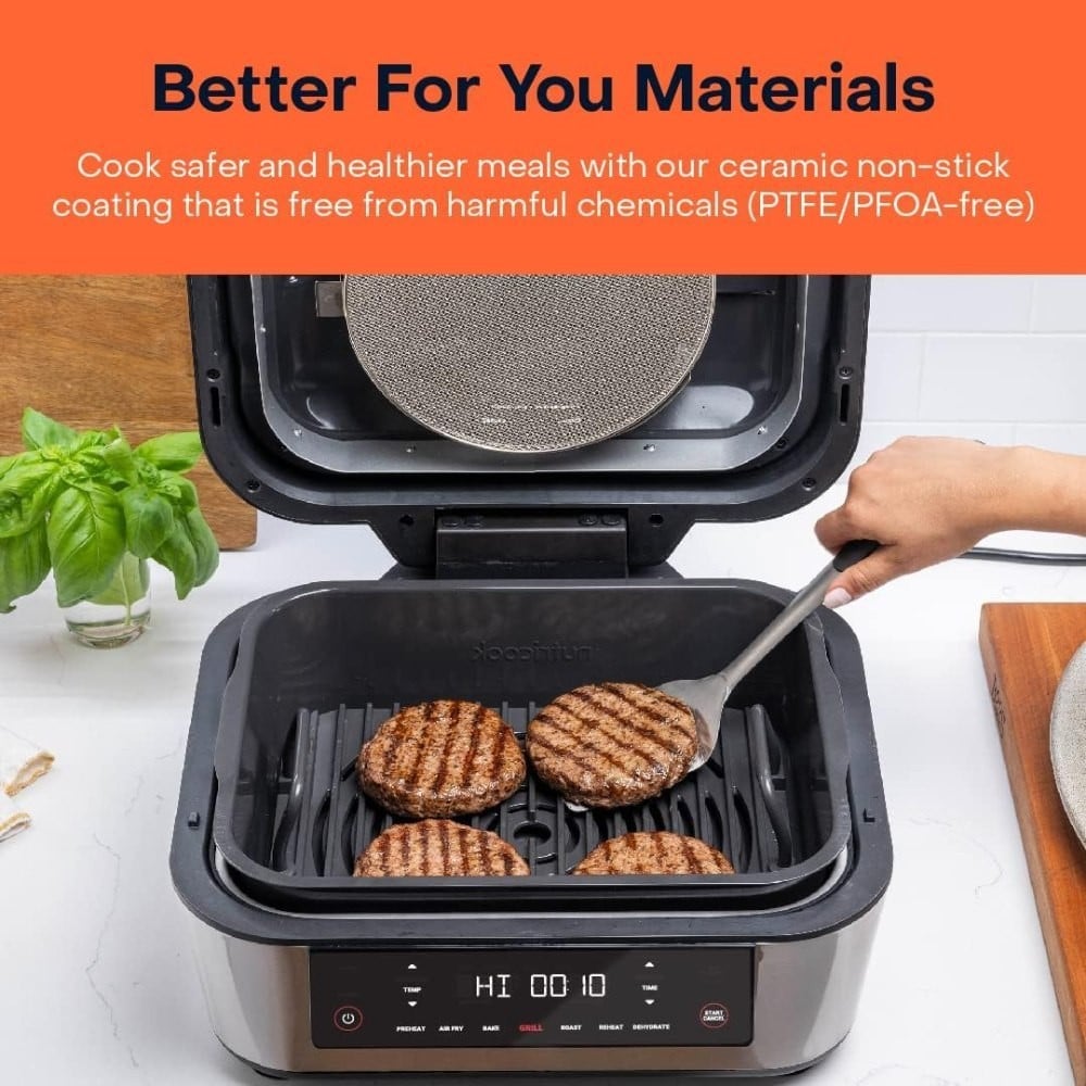 Nutricook Air Fryer Grill NC-AFG960 1760W 8.5L Smart Probe Ceramic BBQ Oven