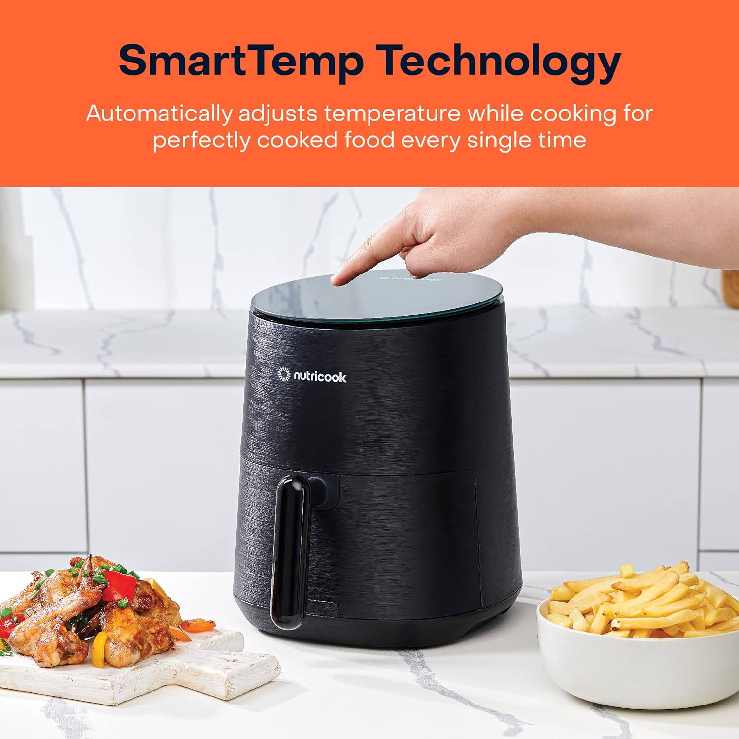 Nutricook Air Fryer Mini 2 NC-AFM033K 1500W 3.3L Digital Cooker Oven Base Bin
