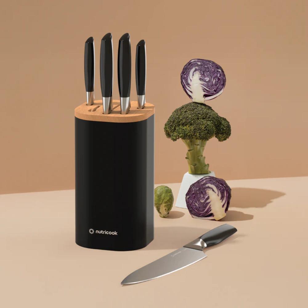 Nutricook Nutricook Everyday 6-Piece Knife Set – Black, Precision Stainless Steel – Buy in Lebanon