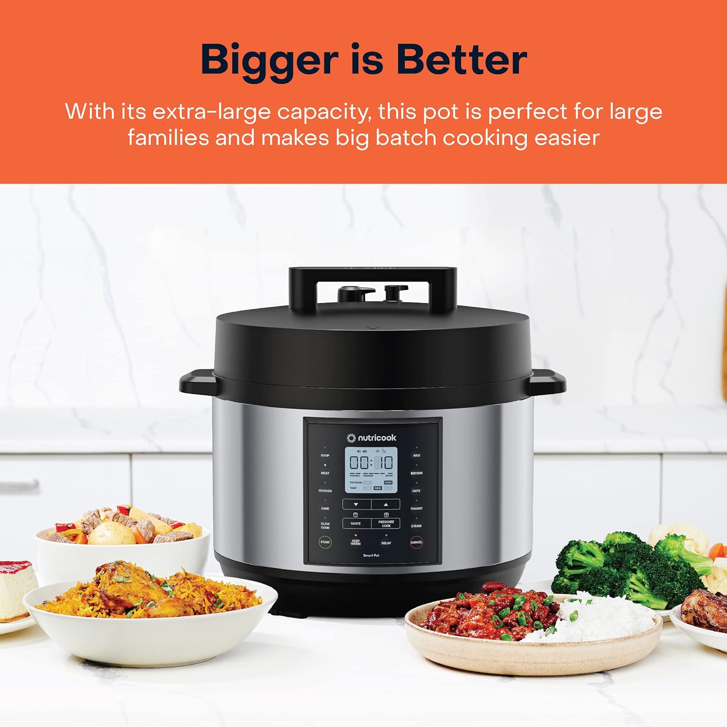 Nutricook Smart Pot 2 Plus NC-SP210L 1500W 9.5L XXL Electric Pressure Cooker