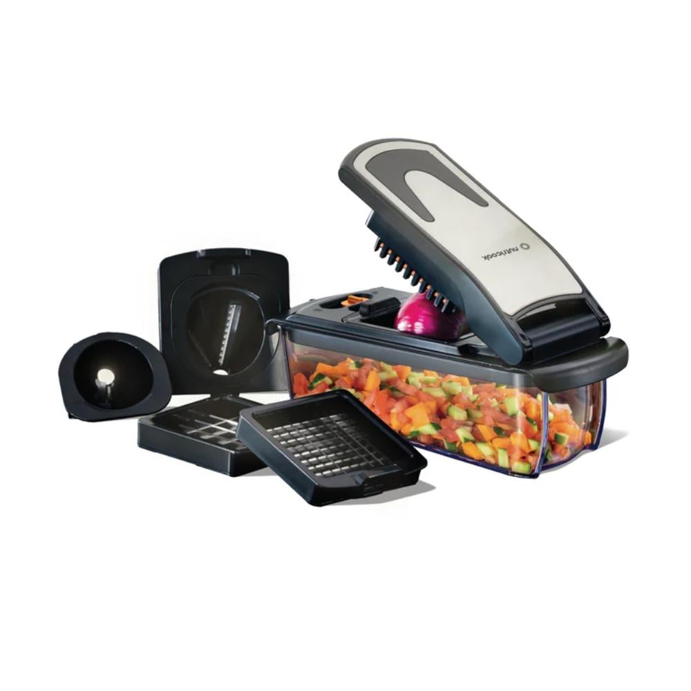 Nutricook Vegetable Chopper NC-VC150 4 in 1 Manual Mandoline Dicer Slicer Bin