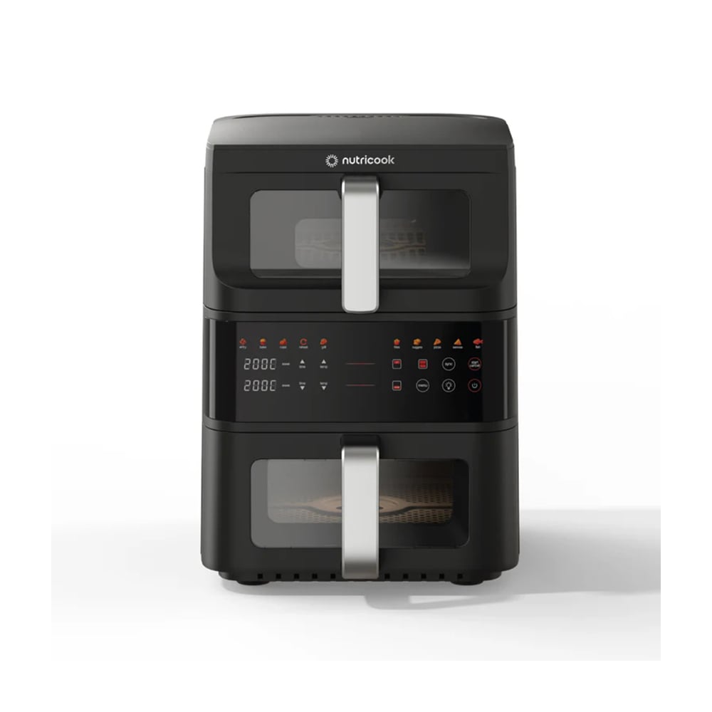 Nutricook Air Fryer NCK-AFDS240 2500W 10L DuoStack Clear Vision Baker Bin