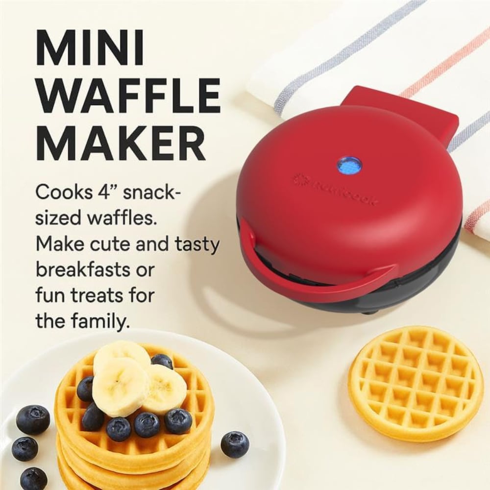 Nutricook Nutricook Mini Waffle Maker [Red], NCK-WM100R – Buy in Lebanon