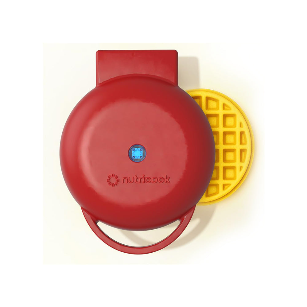 Nutricook Mini Waffle Maker NCK-WM100R 420W Ceramic Non Stick Healthy Baker