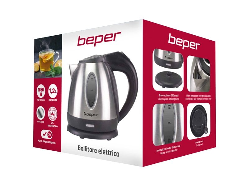 Beper Stainless Steel Electric Kettle – Buy in Lebanon