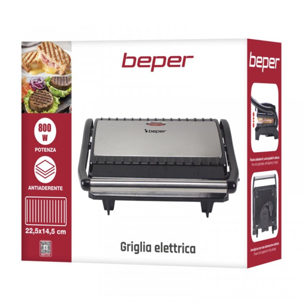 Beper Electric Grill, Non Stick Coating, Steel, 800W [Black] – Buy in Lebanon