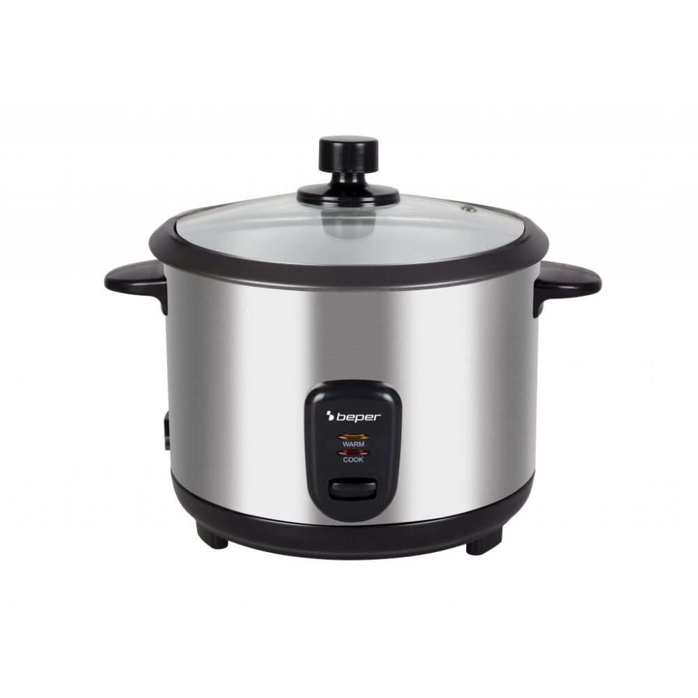 Beper Rice And Steam Rice Cooker And Steamer, 625g Rice, Glass LID