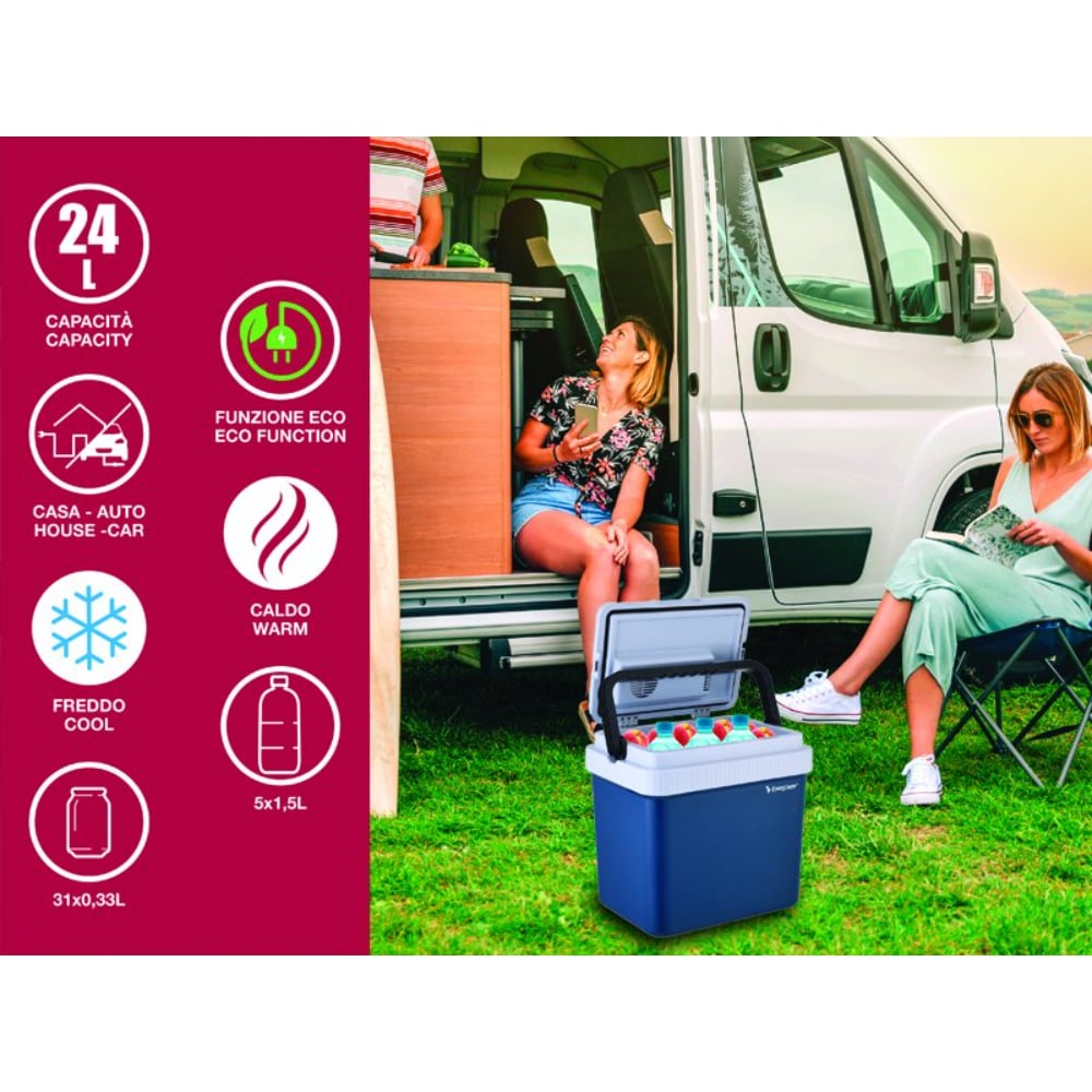 Beper Portable Electric Refrigerator, 24L, Cooling And Heating, 12V Car