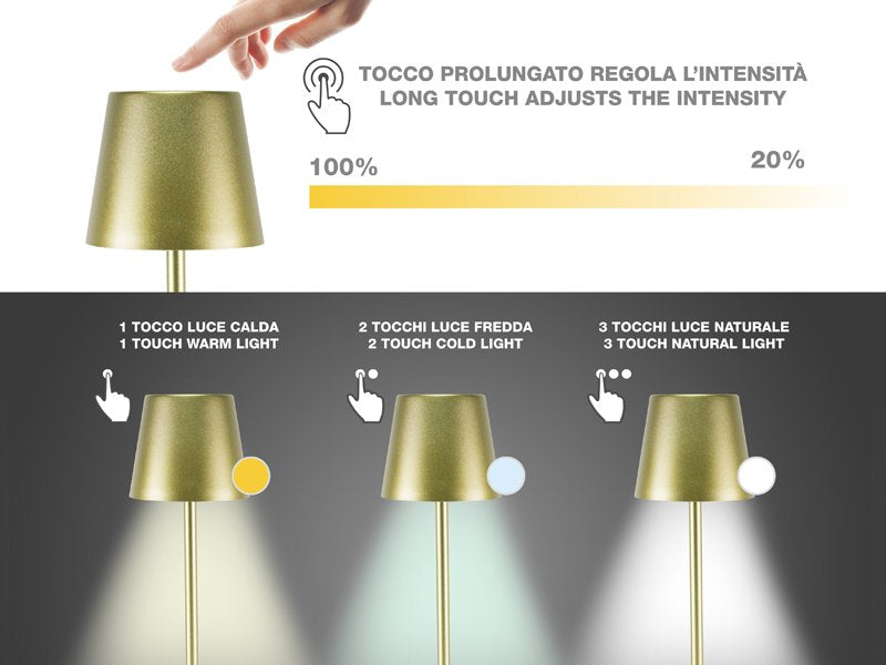 Beper Rechargeable 2IN1 Cristal Table Lamp - Christmas Edition [Light