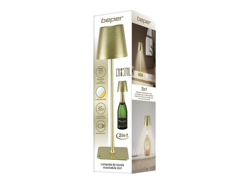 Beper Rechargeable 2IN1 Cristal Table Lamp - Christmas Edition [Light – Buy in Lebanon