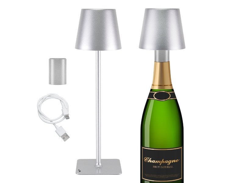 Beper Rechargeable 2IN1 Cristal Table Lamp - Christmas Edition [Grey]
