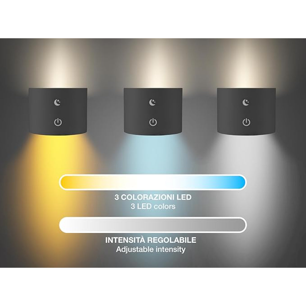 Beper Rechargeable 3In1 Lamp Lumini, Black