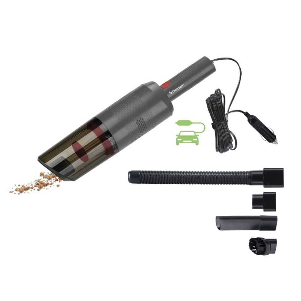 Beper Car Vacuum Cleaner, 75W, Handheld Vacuum Cleaner With Car Plug,
