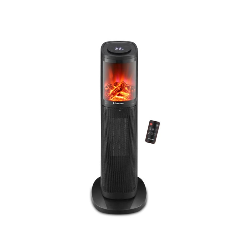 Beper Ptc Tower Fan Heater - Led Flame