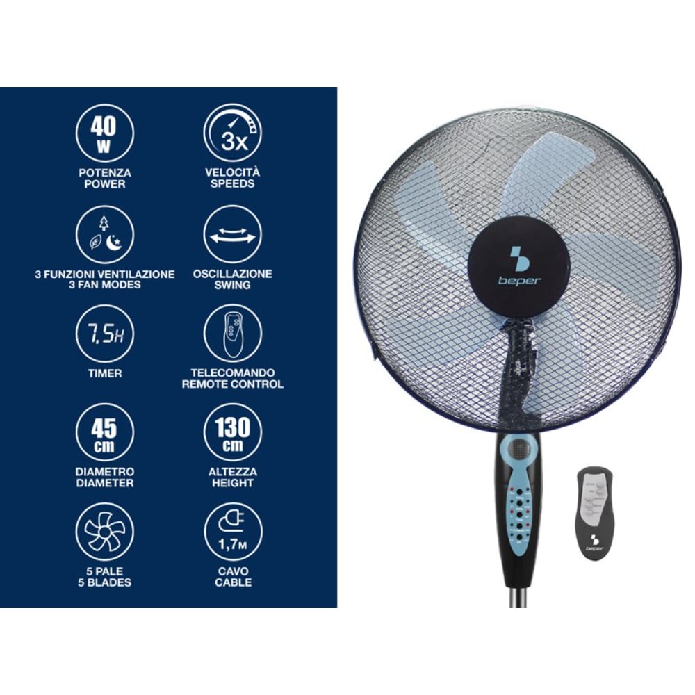 Beper Pedestal Fan With Remote Control – Buy in Lebanon