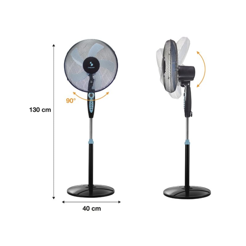 Beper Pedestal Fan With Remote Control