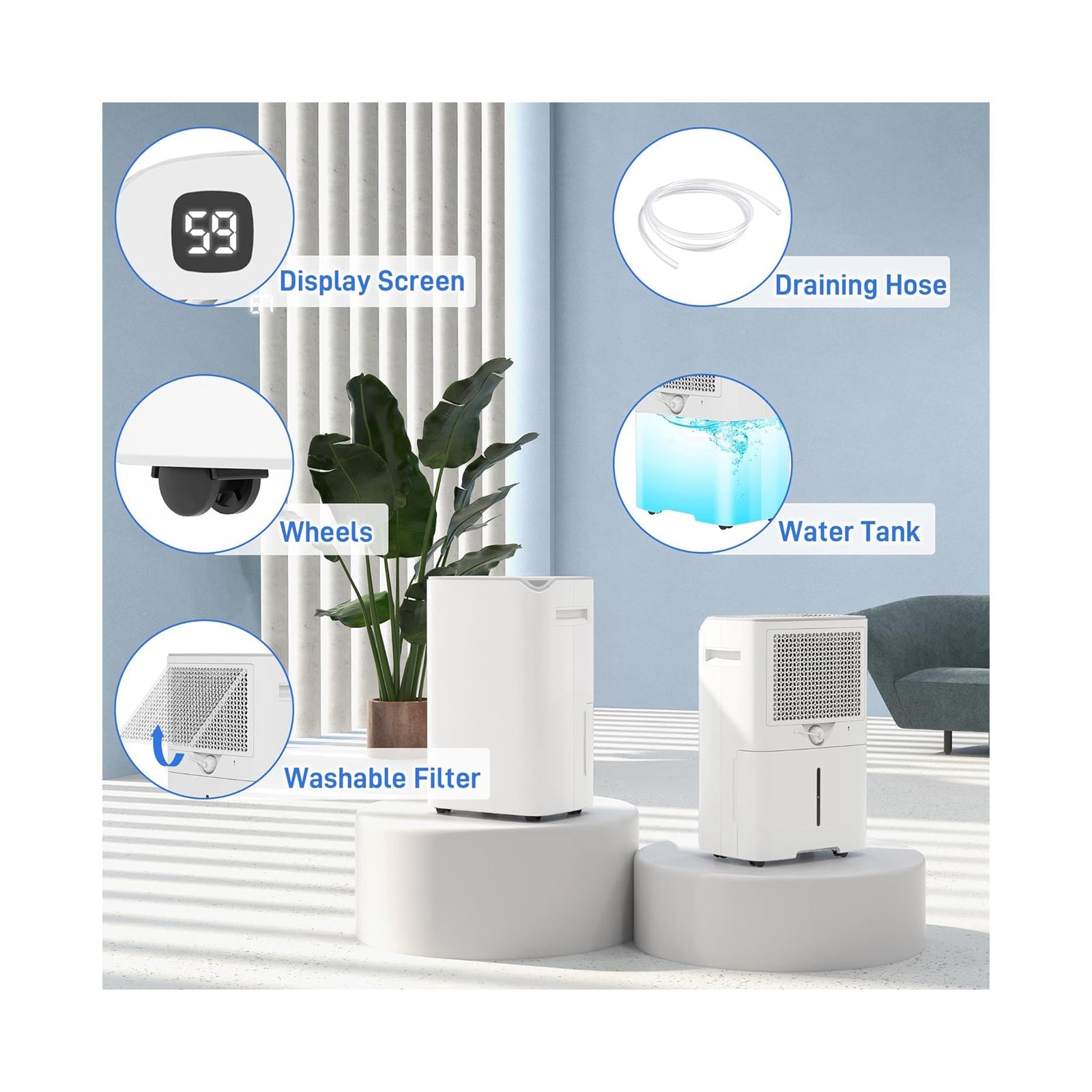 Wave Dehumidifier Smart Control Panel 20L/Day