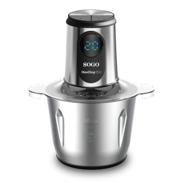 Sogo Picamix Pro 500 Food Chopper - 3L Stainless Steel Bowl - 500W - 6 Titanium Blades