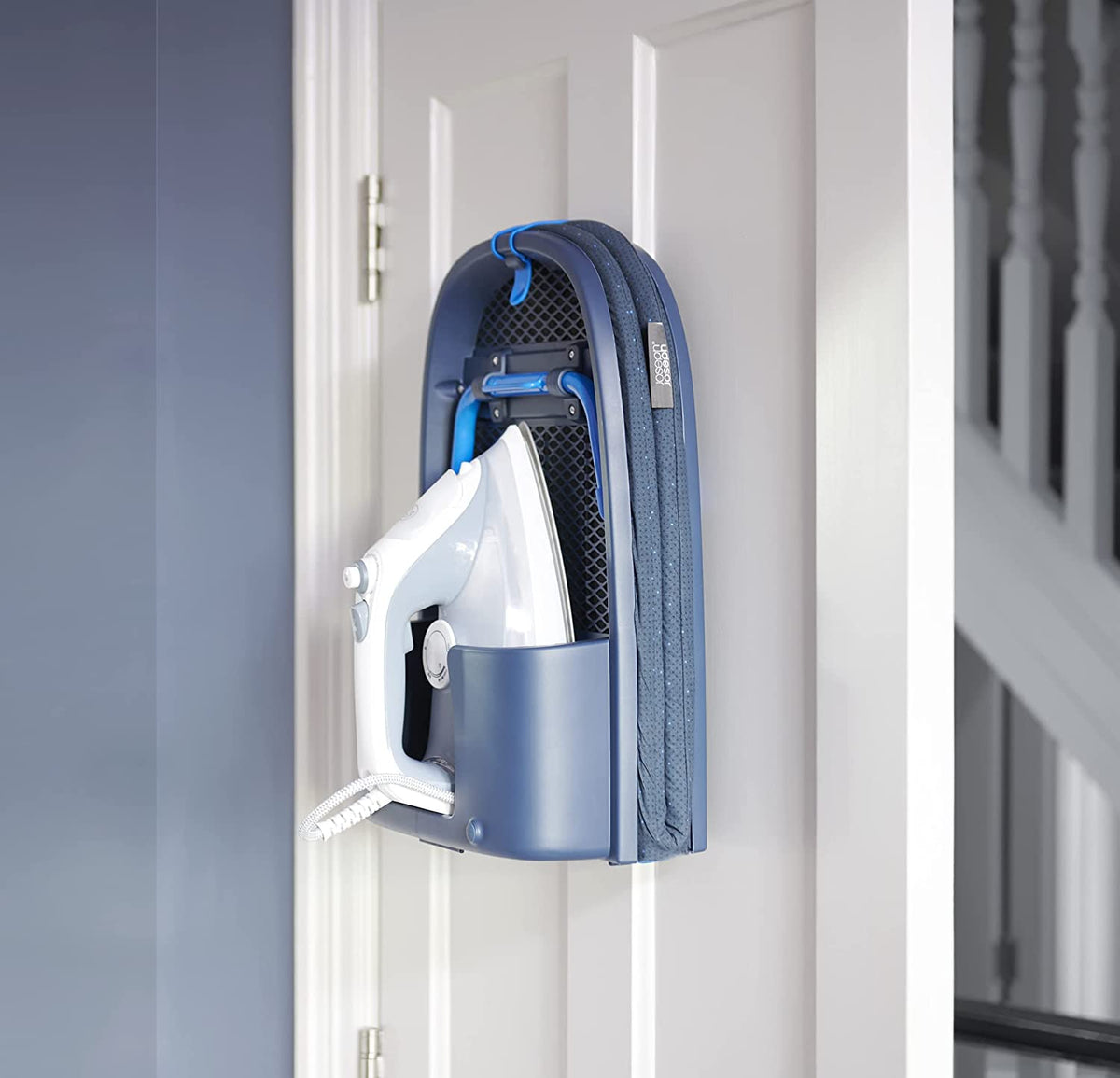 Joseph Joseph Pocket Plus Folding Blue Ironing Board With Advanced Cover