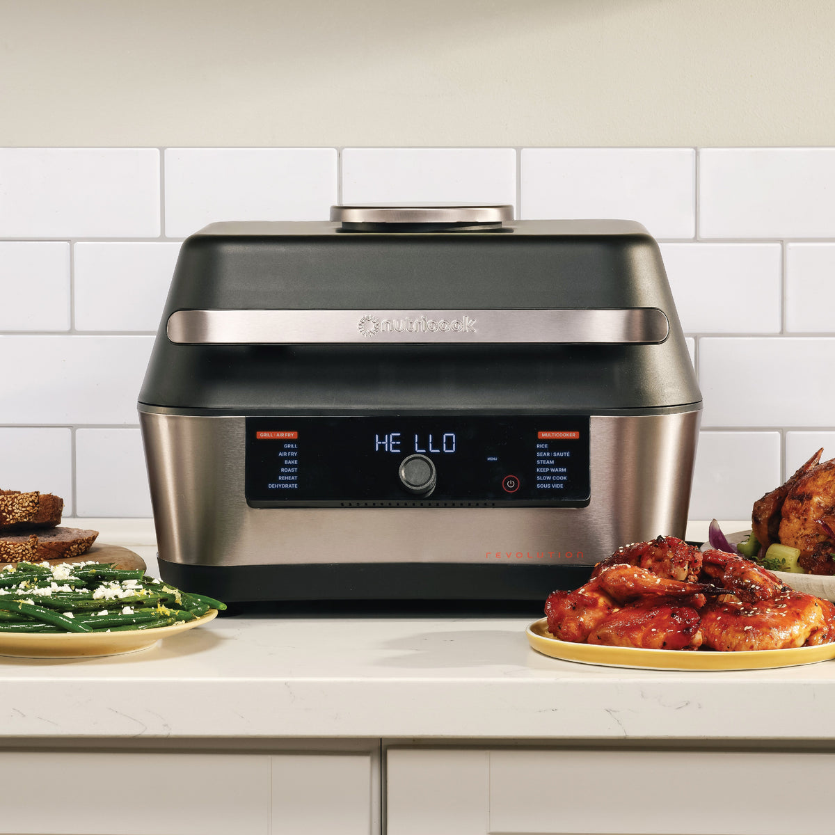 Nutricook Revolution RG600 12-in-1 grill air fryer multicooker – view 6