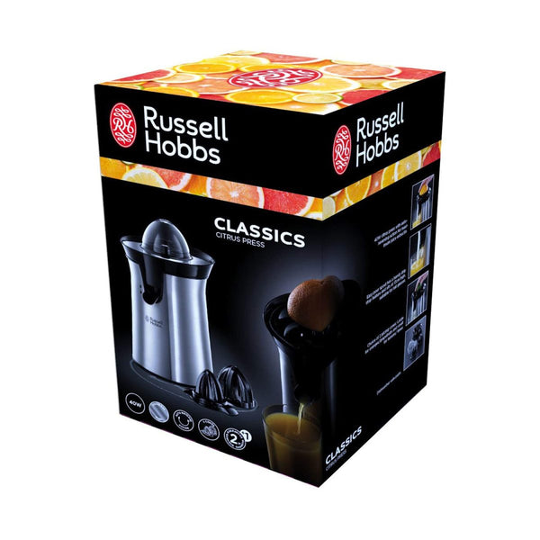 Russell Hobbs Classics Citrus Press Electric Orange Juicer Stainless Steel