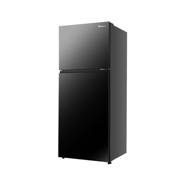Hisense 500L Refrigerator 18 Cubic Feet Inverter No Frost Glass Black 2-Door