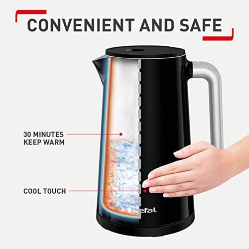 Tefal Smartn'Light, Digital Display Filter 1.5L, Black